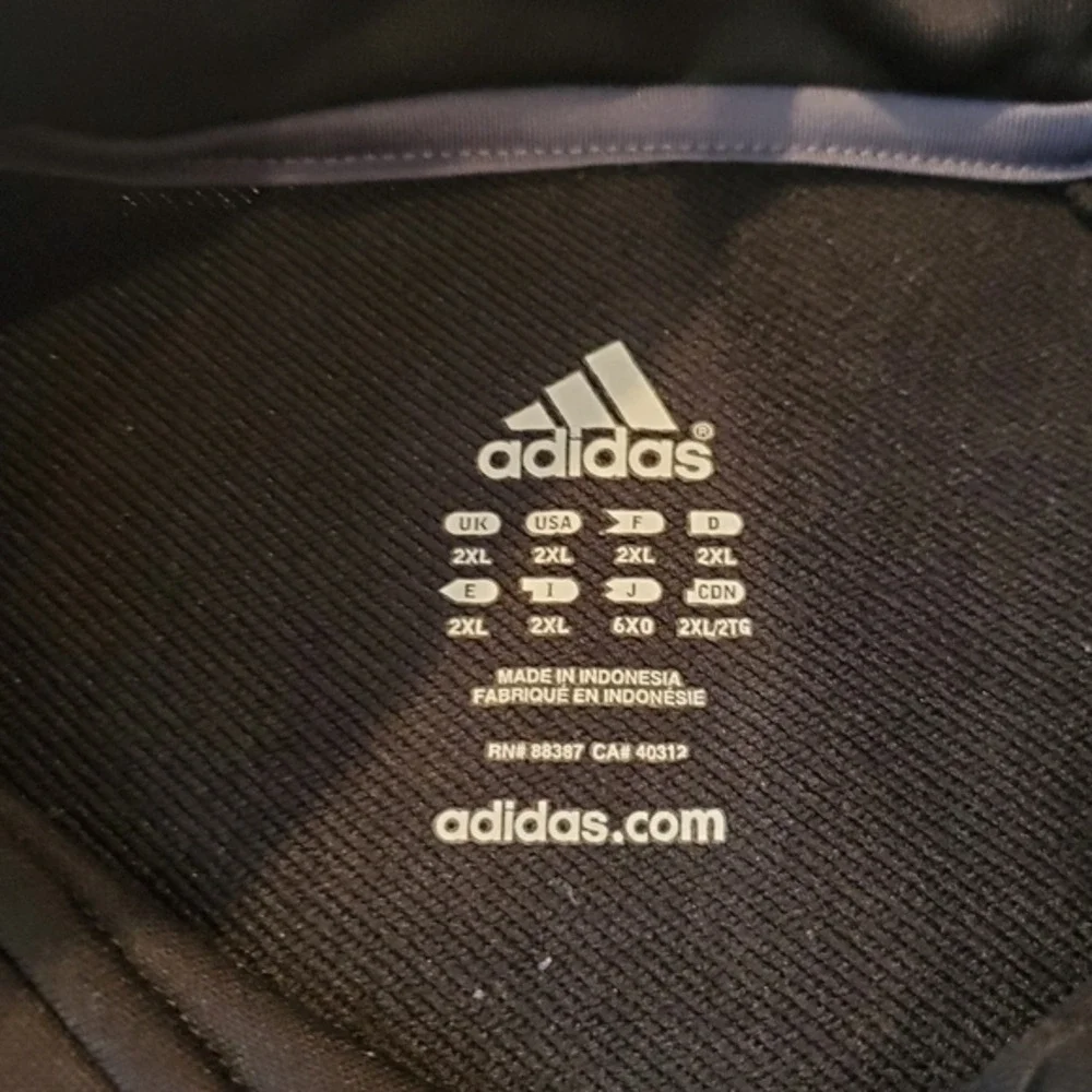 Adidas Men's‎ 1/4 Zip Pullover Black Size XXL